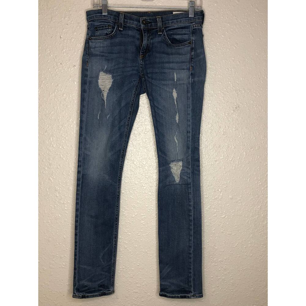 Rag & Bone Dre Low Rise Skinny Leg Jeans US 25 Light Wash 5 pocket